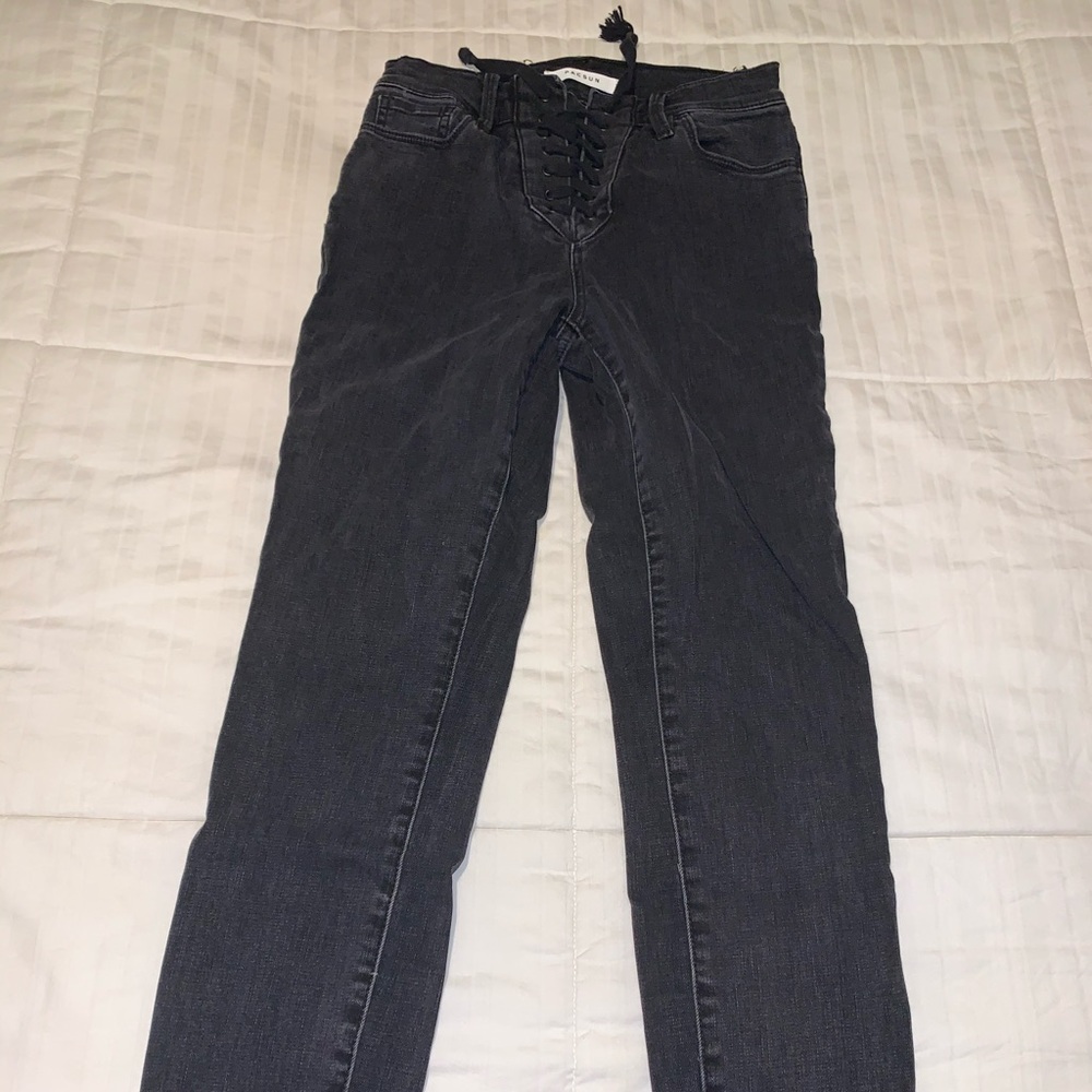 tie up jeans